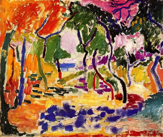 Henri Matisse: The Master of Color, Form, and Joy in Modern Art - COUNTRYSIDE AT COLLIOURE 1905 by Henri Matisse