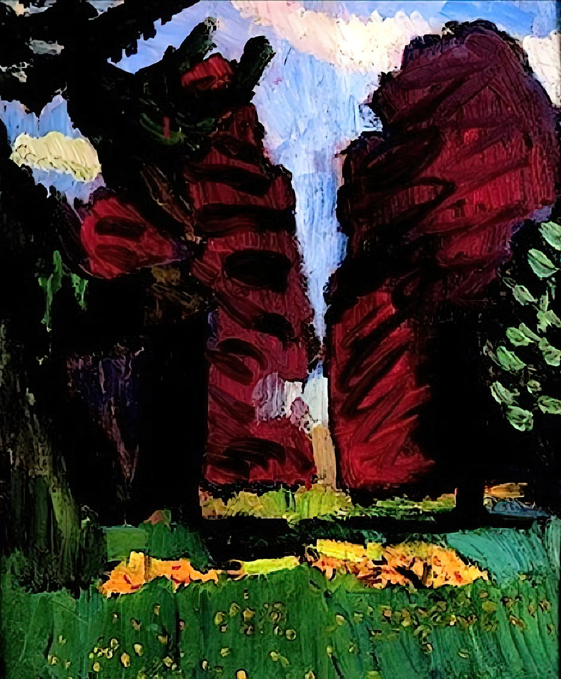 Henri Matisse's View of Collioure: A Fauvist Revolution in Color and Light - COPPER BEECHES 1901 by Henri Matisse