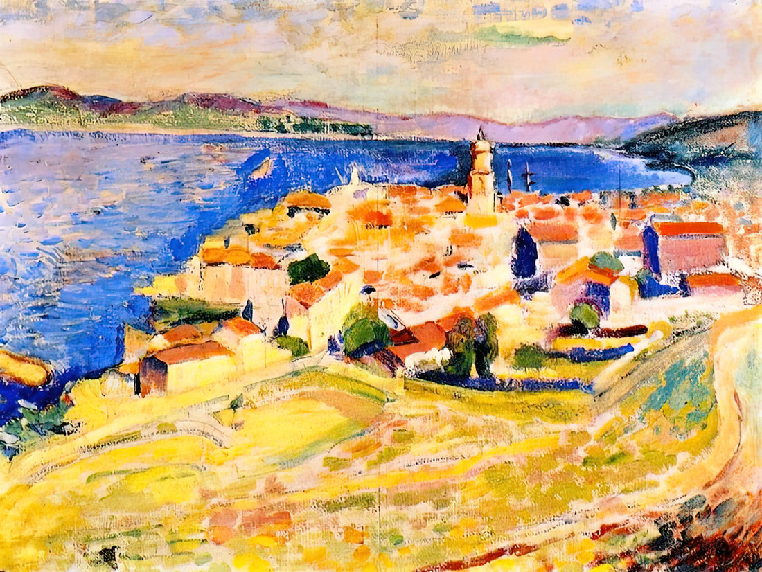 Henri Matisse's 'Le Chat aux Poissons Rouges' (1914): A Masterpiece of Color and Composition - VIEW OF SAINT TROPEZ 1904 by Henri Matisse