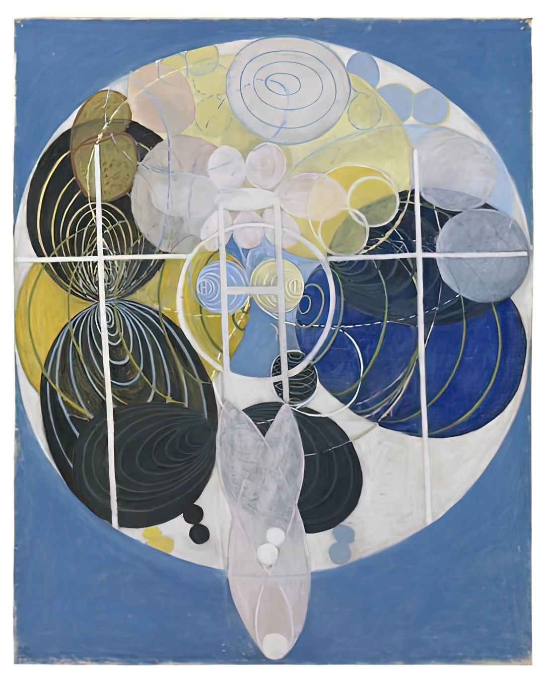 Hilma af Klint Famous Paintings: The Pioneering Visionary of Abstract Art - THE LARGE FIGURE PAINTINGS NR 5 1907 by Hilma af Klint