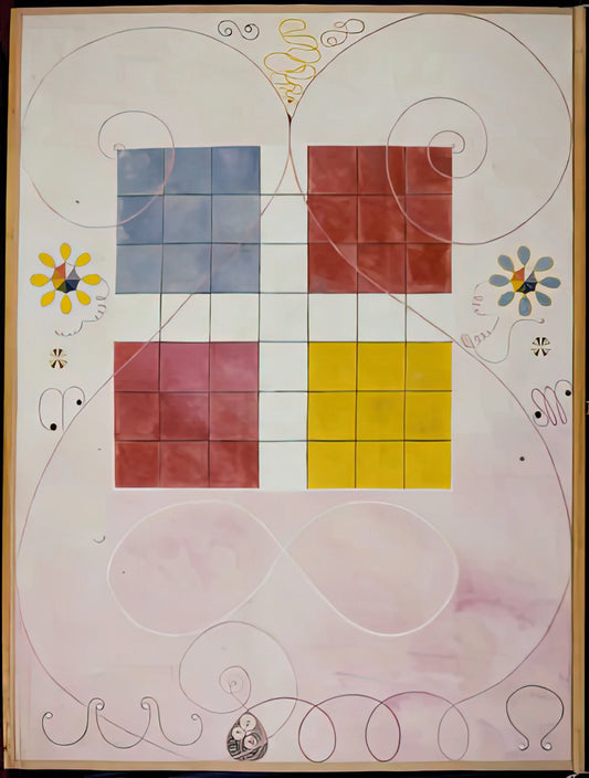 Hilma af Klint Group IV: Decoding the Spiritual Visionary's Most Mysterious Series - DE TIO ST RSTA N 10 ALDERDOMEN 1907 by Hilma af Klint