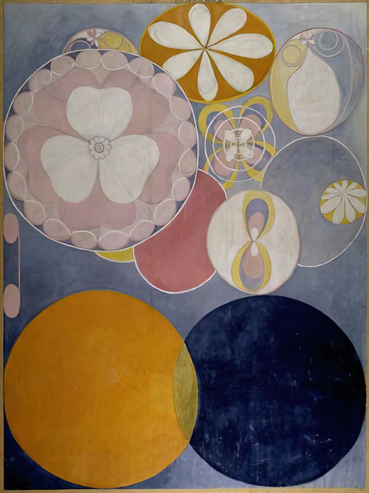 Hilma af Klint Guggenheim Exhibition Poster: A Gateway to Abstract Art's Hidden Pioneer - DE TIO ST RSTA N 2 BARNAALDERN 1907 by Hilma af Klint