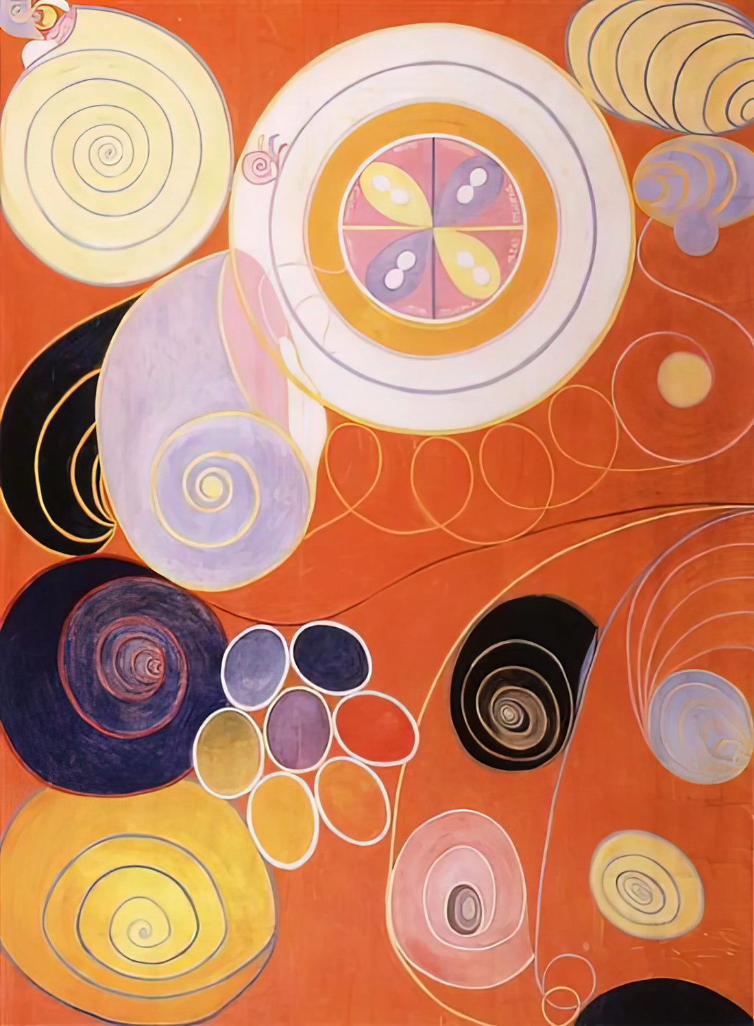 Hilma af Klint: The Pioneering Visionary of Abstract Art - THEY TENS MAINSTAY IV 1907 by Hilma af Klint