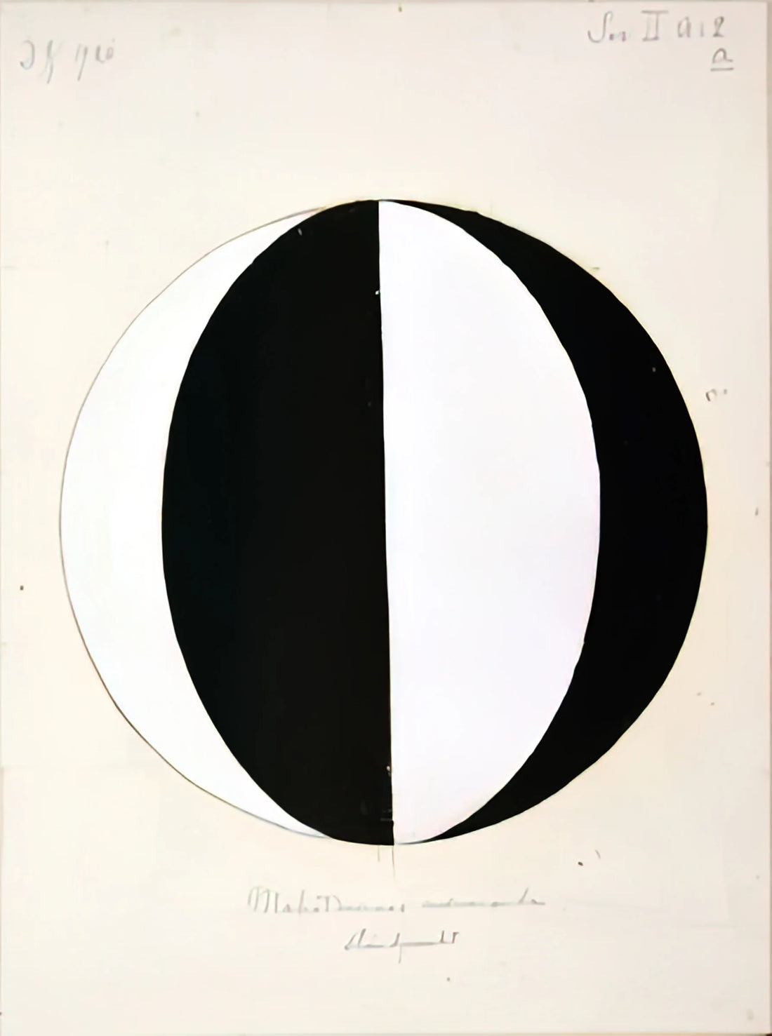 Hilma af Klint: The Visionary Pioneer of Abstract Art - THE MAHATMAS PRESENT STANDING POINT SERIES II NO 2A 1920 by Hilma af Klint
