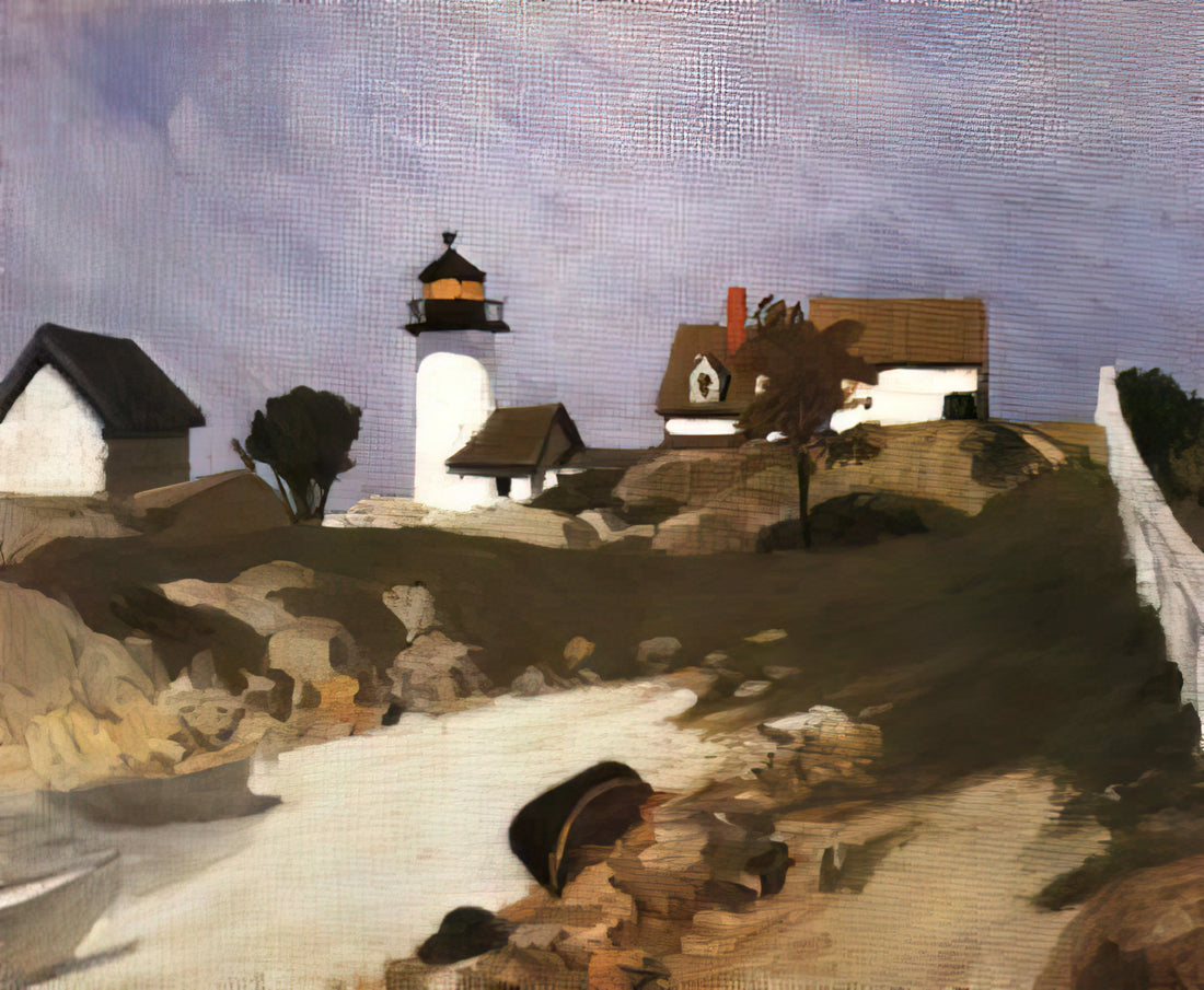 Hopper Morning in the City: The Quiet Drama of Urban Solitude - Squam Light by Edward Hopper