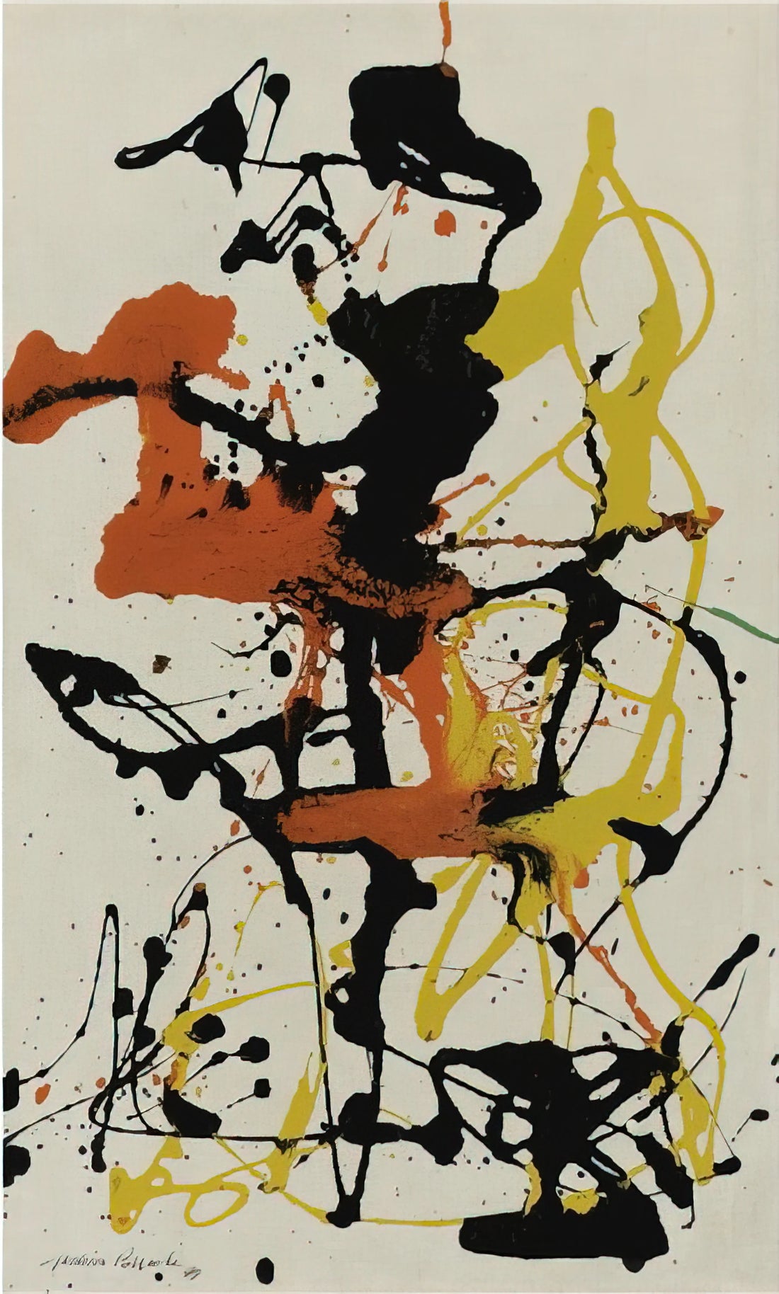 Jackson Pollock Convergence Print: Decoding Abstract Expressionism's Masterpiece - NUMBER 26 1949 by Jackson Pollock