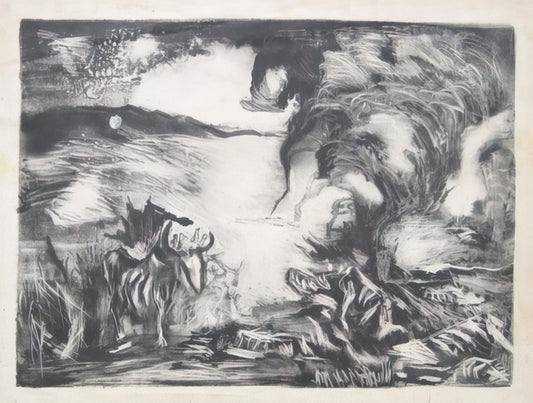 Jackson Pollock No. 1A: Decoding the Masterpiece of Abstract Expressionism - LANDSCAPE WITH STEER 1937 1 by Jackson Pollock