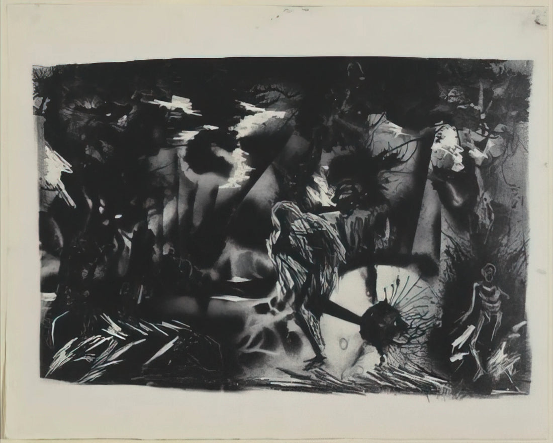 Jackson Pollock No. 5 Print: A Masterpiece of Abstract Expressionism for Your Collection - FIGURES IN A LANDSCAPE by Jackson Pollock