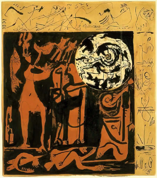 Jackson Pollock Paintings: The Revolutionary Drip Technique and Abstract Expressionist Legacy - UNTITLED 3 by Jackson Pollock
