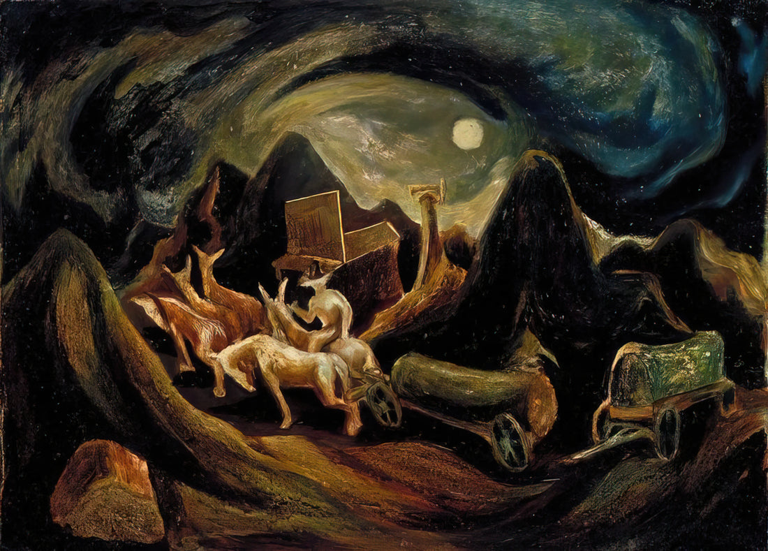 Jackson Pollock Realistic Paintings: The Early Works of an Abstract Master - GOING WEST 1935 1 by Jackson Pollock