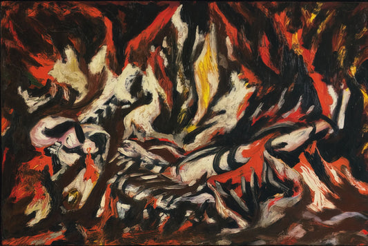 Jackson Pollock Reproduction Paintings: A Curator's Guide to Authenticity and Impact - THE FLAME 1938 by Jackson Pollock