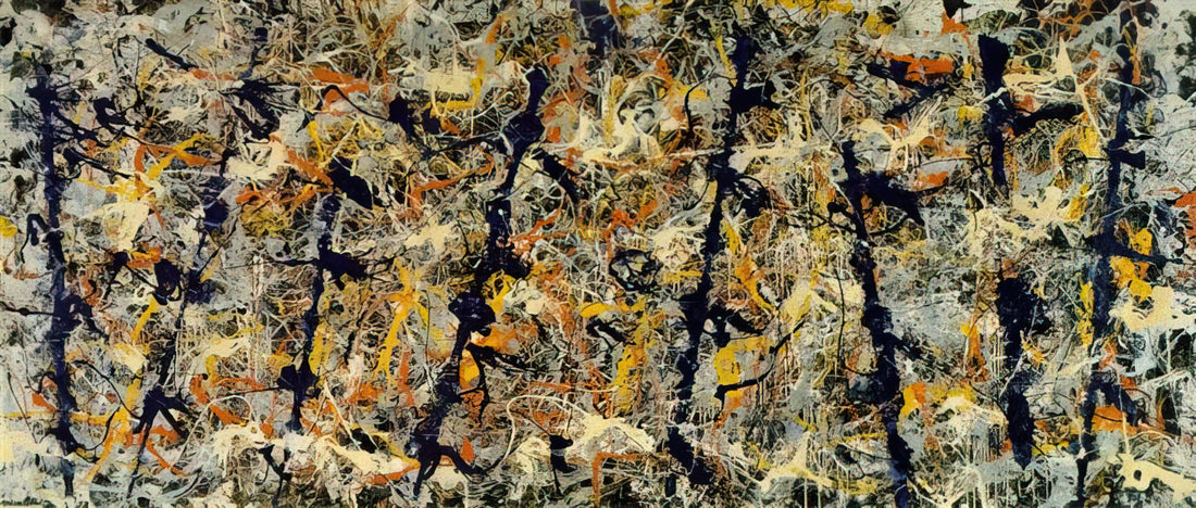 Jackson Pollock and Mark Rothko: Titans of Abstract Expressionism and Their Enduring Legacy - BLUE POLES NUMBER 11 1952 1 by Jackson Pollock