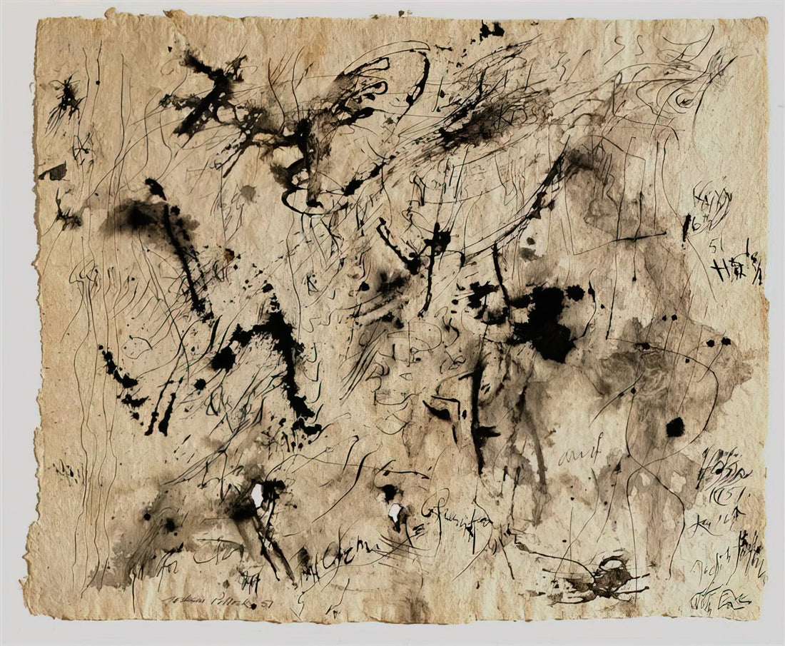 Jackson Pollock at the Guggenheim: A Revolutionary Moment in Modern Art - UNTITLED 1951 1 by Jackson Pollock