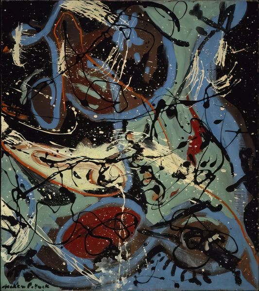 Jackson Pollock: The Abstract Expressionist Who Revolutionized Modern Art - COMPOSITION WITH POURING II by Jackson Pollock