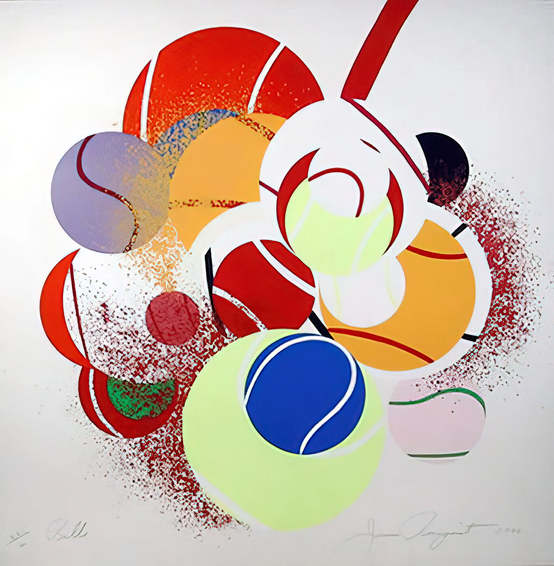 James Rosenquist Prints: The Legacy of Pop Art's Visionary Collagist - Balls by James Rosenquist