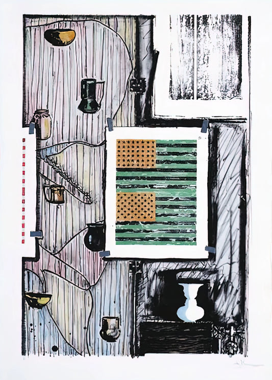 Jasper Johns Number Painting: Decoding the American Master's Iconic Series - VENTRILOQUIST ULAE 235 by Jasper Johns