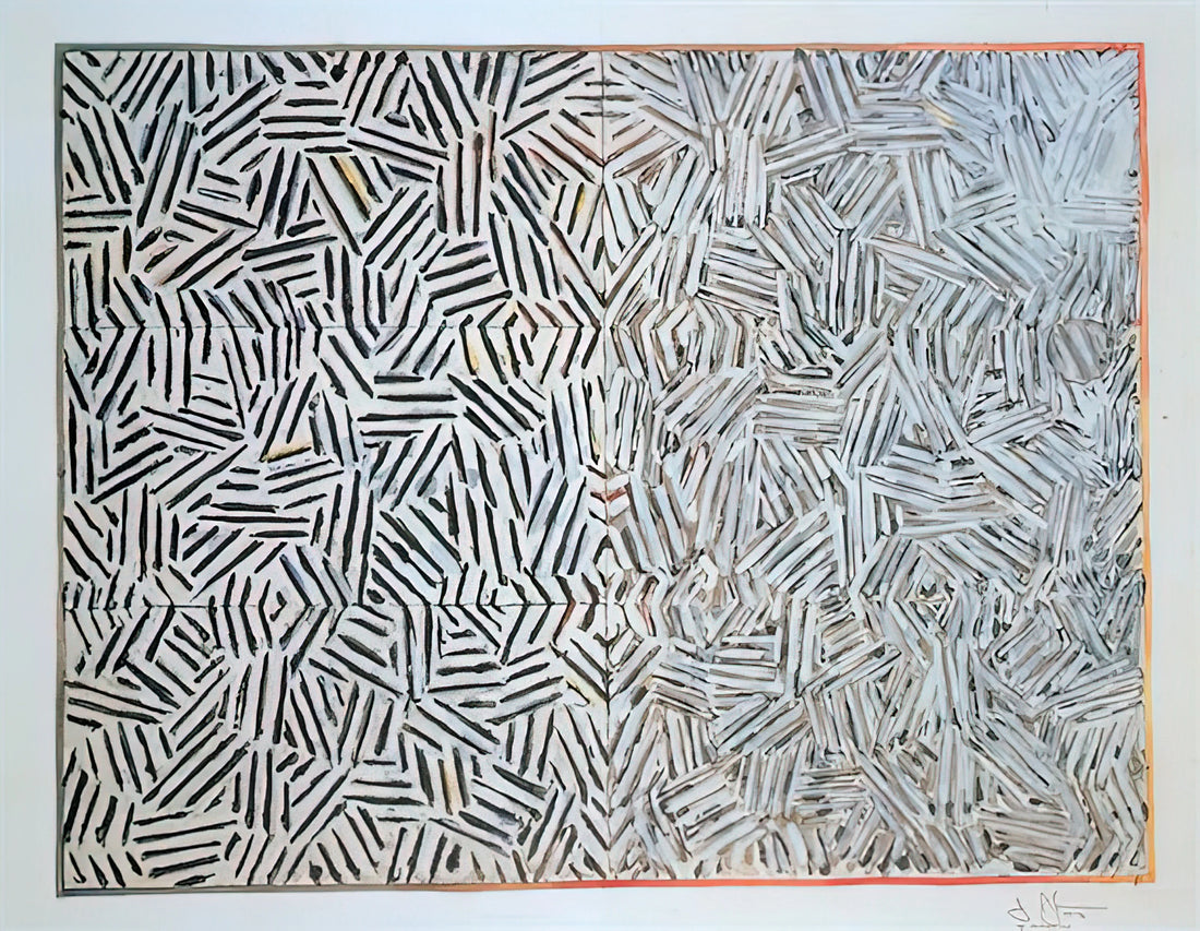 Jasper Johns and Robert Rauschenberg: The Revolutionary Duo That Redefined American Art - CORPSE AND MIRROR 1969 by Jasper Johns