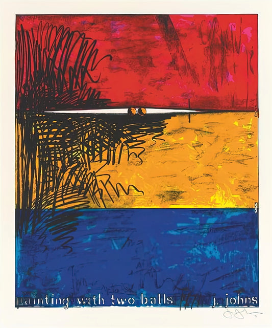 Jasper Johns' Memory of My Feelings: Decoding the Enigmatic Masterpiece - PAINTING WITH TWO BALLS ULAE 87 by Jasper Johns