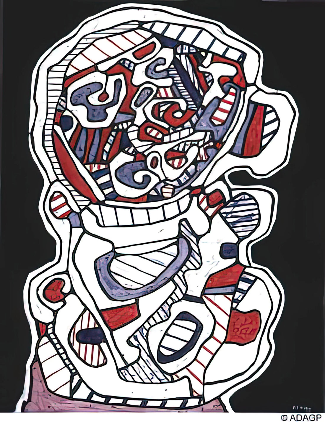 Jean Dubuffet Print: A Collector's Guide to Art Brut and Raw Expression - TEA VII by Jean Dubuffet