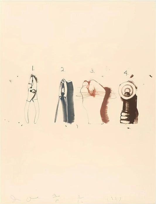 Jim Dine Art Work: A Journey Through the Heart of Pop Art and Personal Iconography - NUTCRACKER 1973 by Jim Dine