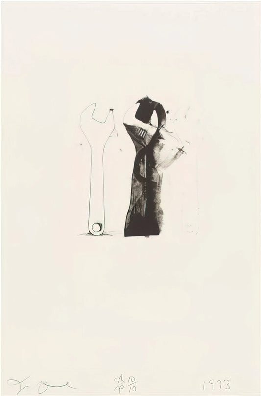 Jim Dine: The Painter Who Redefined Pop Art and Personal Iconography - UNTITLED FROM TEN WINTER TOOLS 1973 5 by Jim Dine