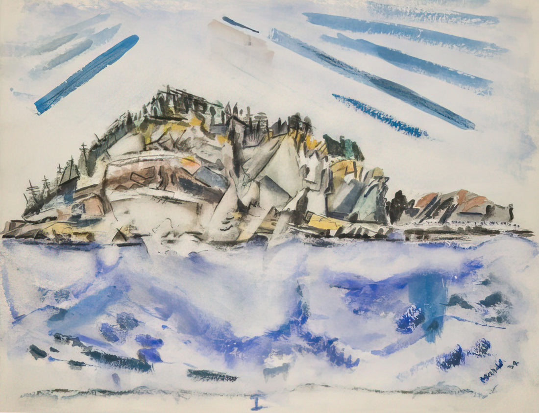 John Marin Posters: Capturing the Dynamic Energy of American Modernism - Island Ship’s Stern - 1934 by John Marin
