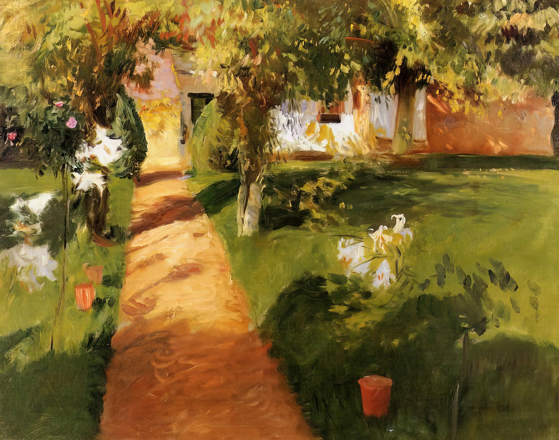 John Singer Sargent Drawings: Masterful Studies in Line and Character - Millet's Garden by John Singer Sargent