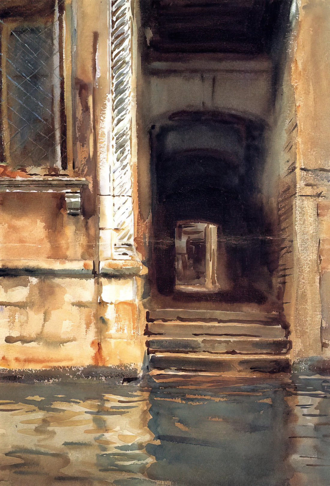 John Singer Sargent Work: A Master of Portraiture and Light - Venetian Doorway by John Singer Sargent