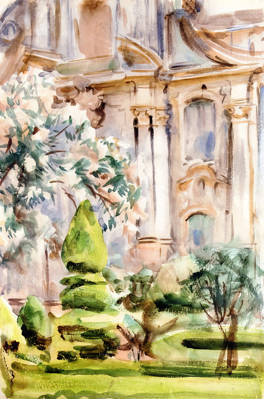 John Singer Sargent: Master of Portraiture and Light in the Gilded Age - Palace and Gardens, Spain by John Singer Sargent