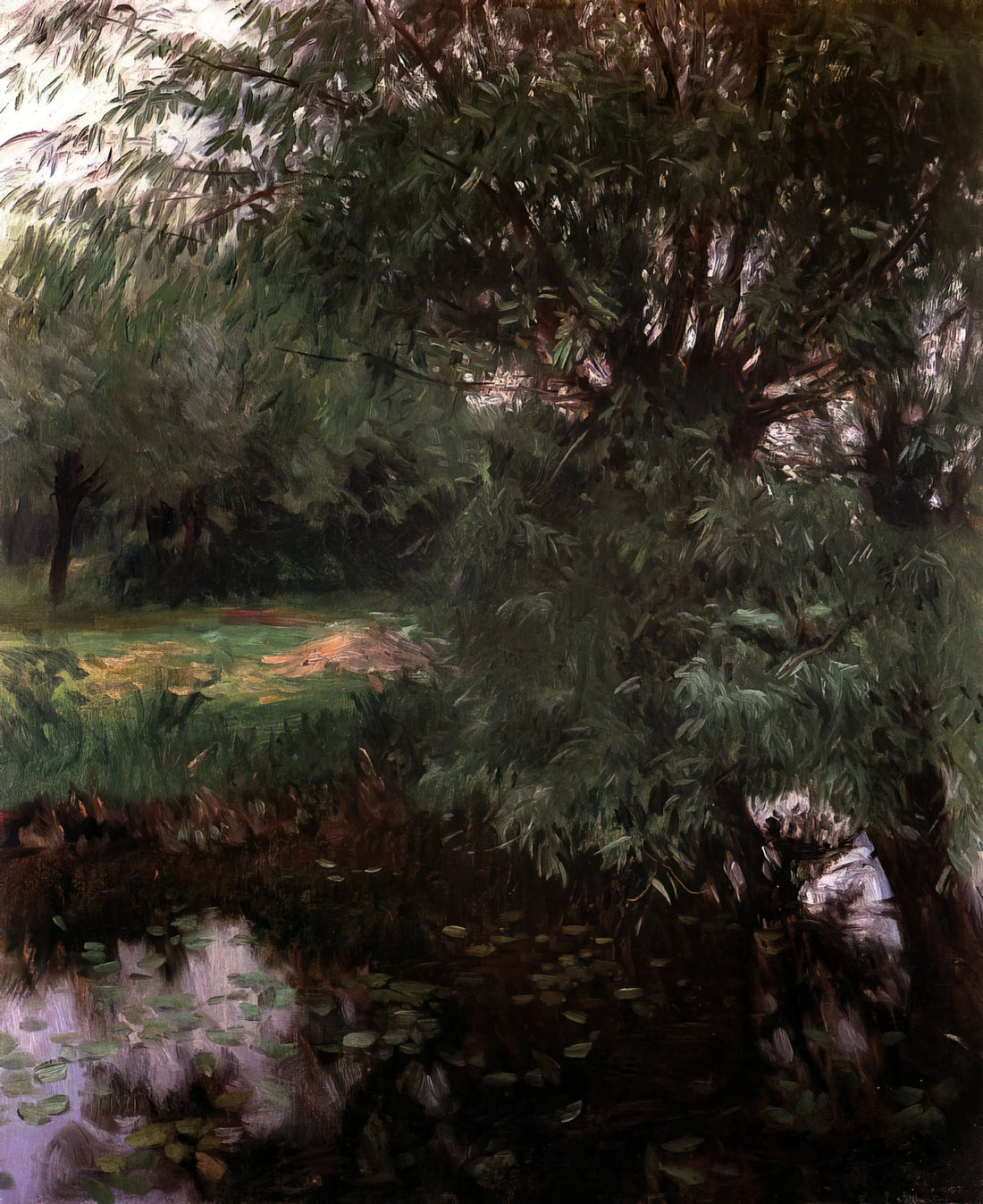John Singer Sargent: The Early Portraits That Defined a Master - A Backwater at Wargrave by John Singer Sargent
