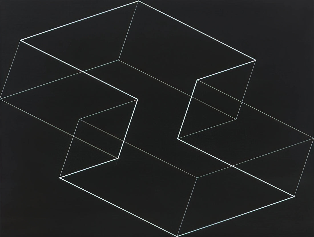 Josef Albers Graphic Tectonic: A Structural Masterpiece in Modern Art - M 5 1954 by Josef Albers