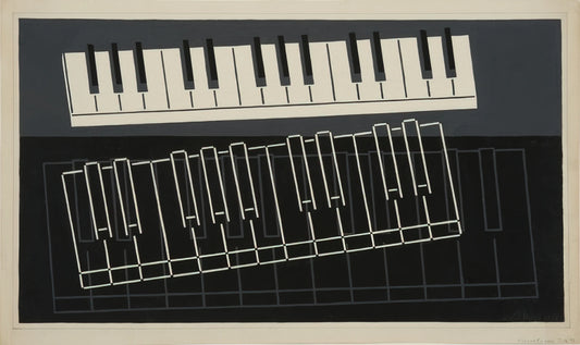 Josef Albers and the Bauhaus: A Revolutionary Legacy in Modern Art - PIANO KEYS 1932 by Josef Albers