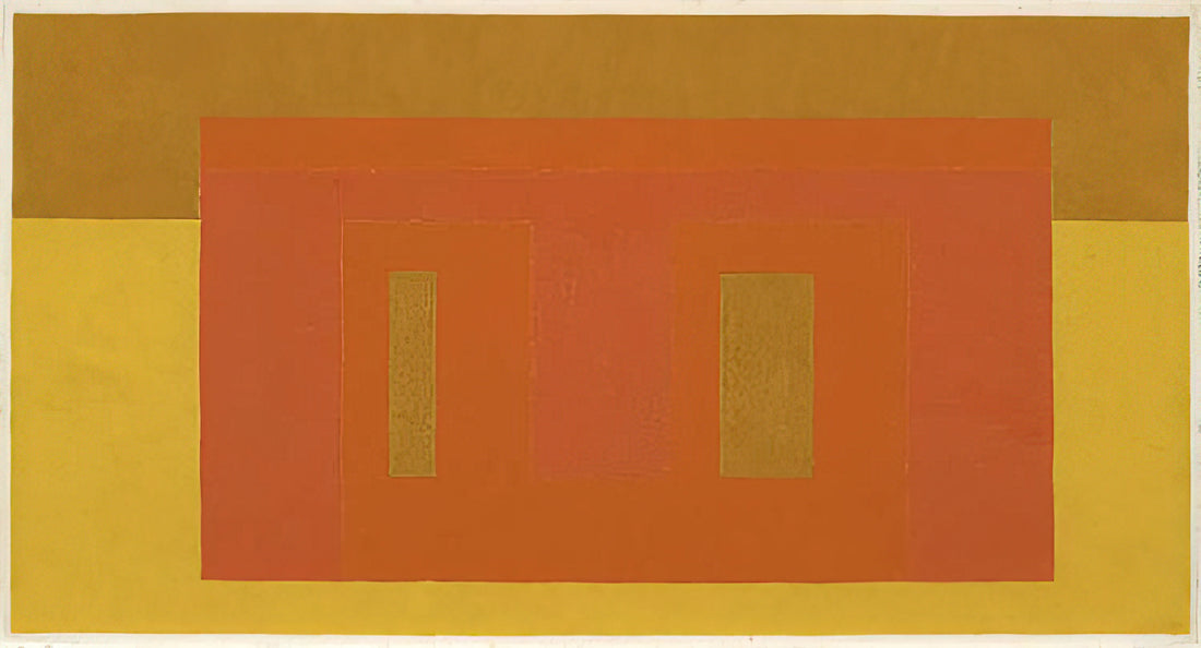 Josef Albers: The Abstract Artist Who Revolutionized Color Theory - VARIANT ADOBE SOUTHERN CLIMATE 1948 by Josef Albers