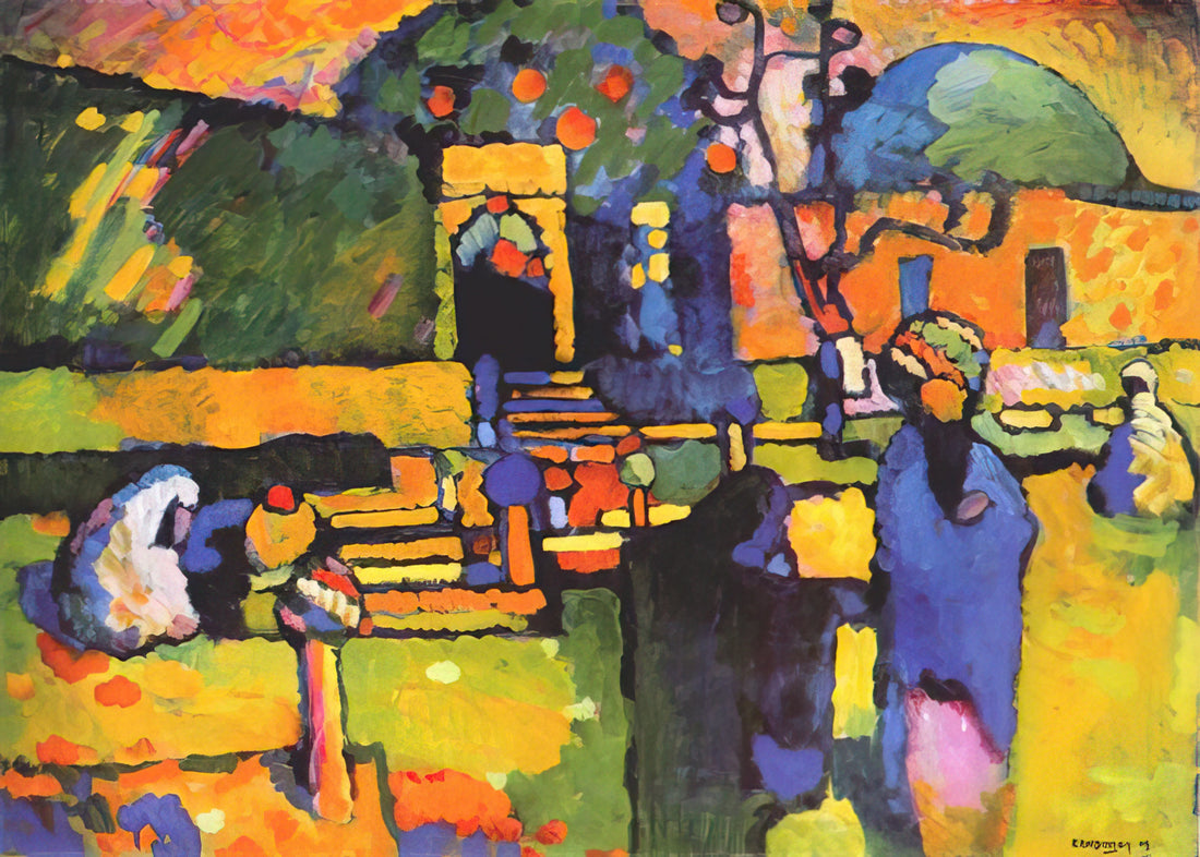 Kandinsky Art and Framing: A Curator's Guide to Displaying Abstract Masterpieces - ARABS I CEMETERY 1909 by Wassily Kandinsky