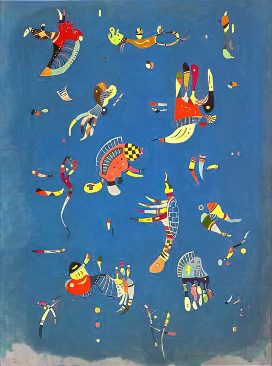Kandinsky Canvas Prints: The Definitive Guide to Owning Abstract Masterpieces - SKY BLUE 1940 by Wassily Kandinsky