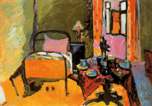 Kandinsky Limited Edition Prints: A Collector's Guide to Authenticity and Value - BEDROOM IN AINTMILLERSTRASSE 1909 by Wassily Kandinsky