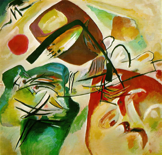 Kandinsky Works: A Journey Through the Abstract Visionary's Revolutionary Art - PICTURE WITH A BLACK ARCH 1912 by Wassily Kandinsky