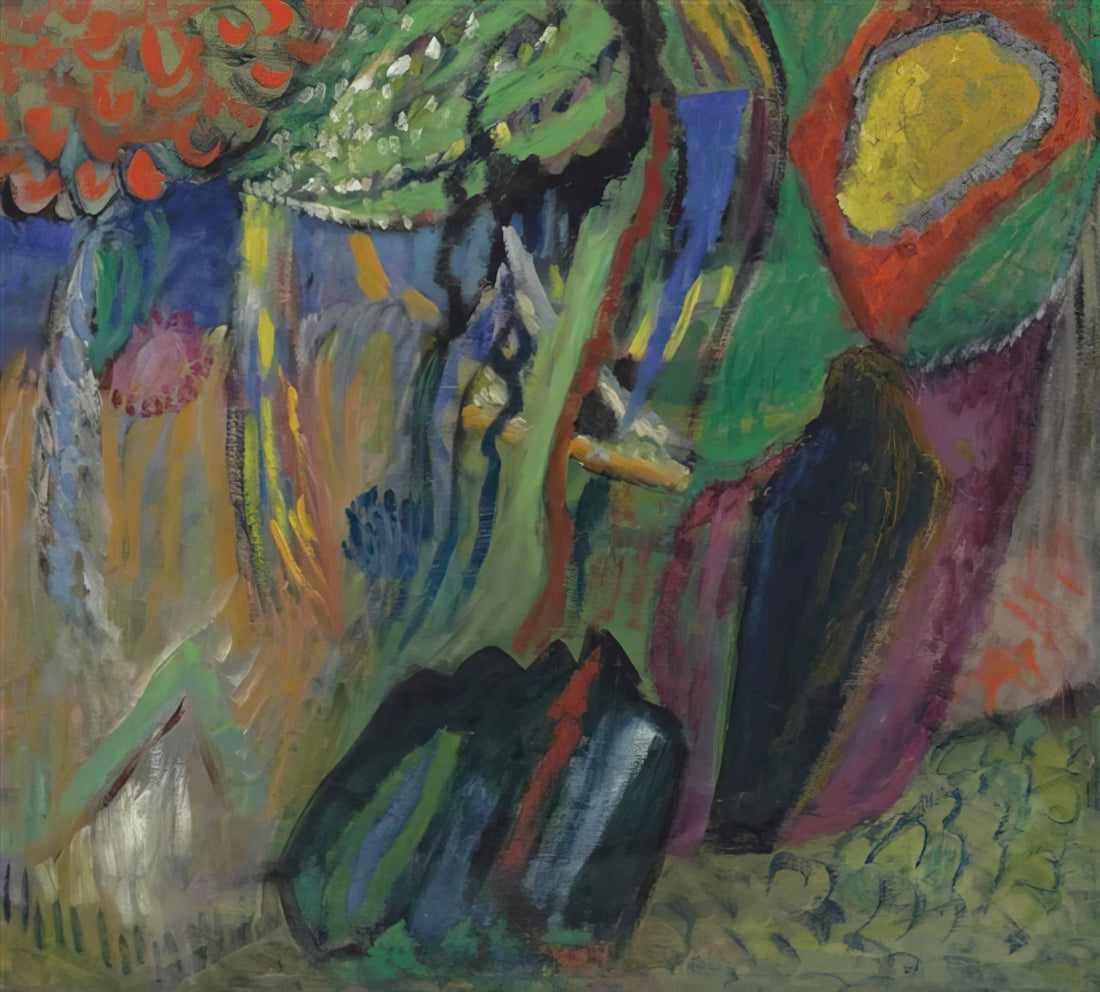 Kandinsky and Münter: The Revolutionary Partnership That Shaped Modern Art - ABSTRACT COMPOSITION by Gabriele Munter