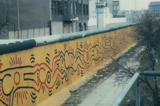 Keith Haring Be Mine Print: A Collector's Guide to the Iconic 1980s Artwork - BERLIN MURAL 1986 by Keith Haring