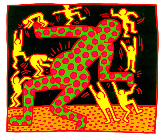 Keith Haring DJ Dog Poster: Decoding the Iconic Symbol of 1980s Street Art and Club Culture - UNTITLED 1983 2 by Keith Haring