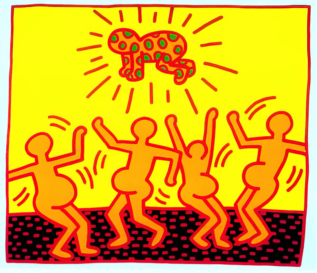 Keith Haring DJ Dog Poster: Decoding the Iconic Symbolism and Cultural Legacy - UNTITLED 1983 1 by Keith Haring