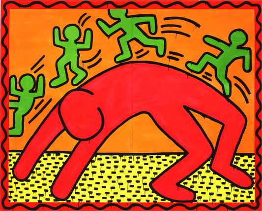 Keith Haring Dancers Poster: The Vibrant Legacy of Movement and Joy - UNTITLED 1982 2 by Keith Haring