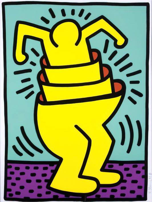 Keith Haring Dancing People: The Joyful Rebellion of an Iconic Visual Language - UNTITLED 1989 by Keith Haring