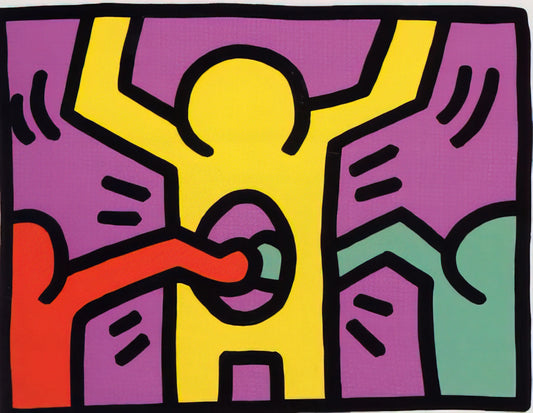 Keith Haring Dog Poster: A Symbol of Joy, Activism, and Pop Art Legacy - POP SHOP 1 1987 by Keith Haring