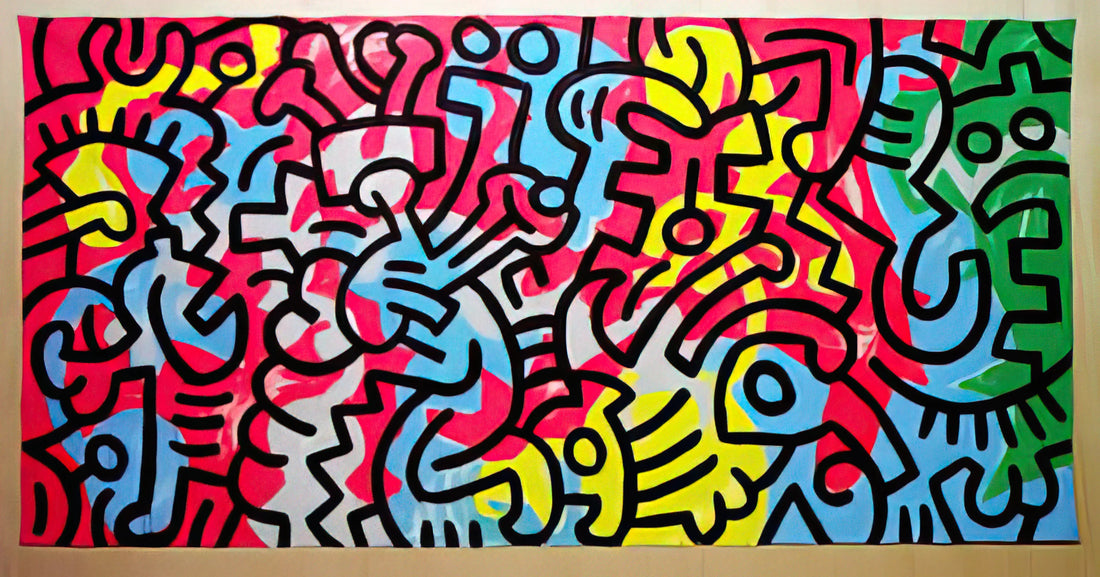 Keith Haring Framed Art: A Collector's Guide to Iconic Pop Art Prints - UNTITLED 1987 by Keith Haring