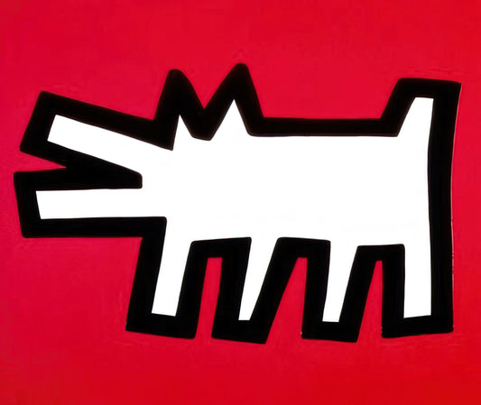 Keith Haring Framed: A Curator's Guide to Collecting and Displaying Iconic Pop Art Prints - BARKING DOG 1990 by Keith Haring