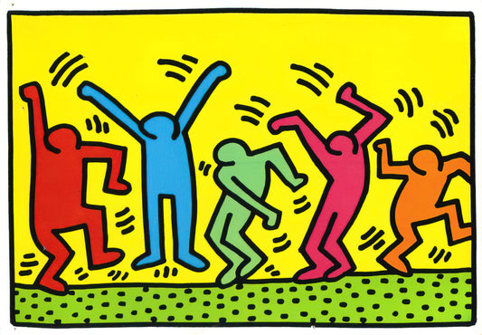 Keith Haring Official Prints: A Collector's Guide to Authenticity, Value & Legacy - UNTITLED DANCE 1987 by Keith Haring