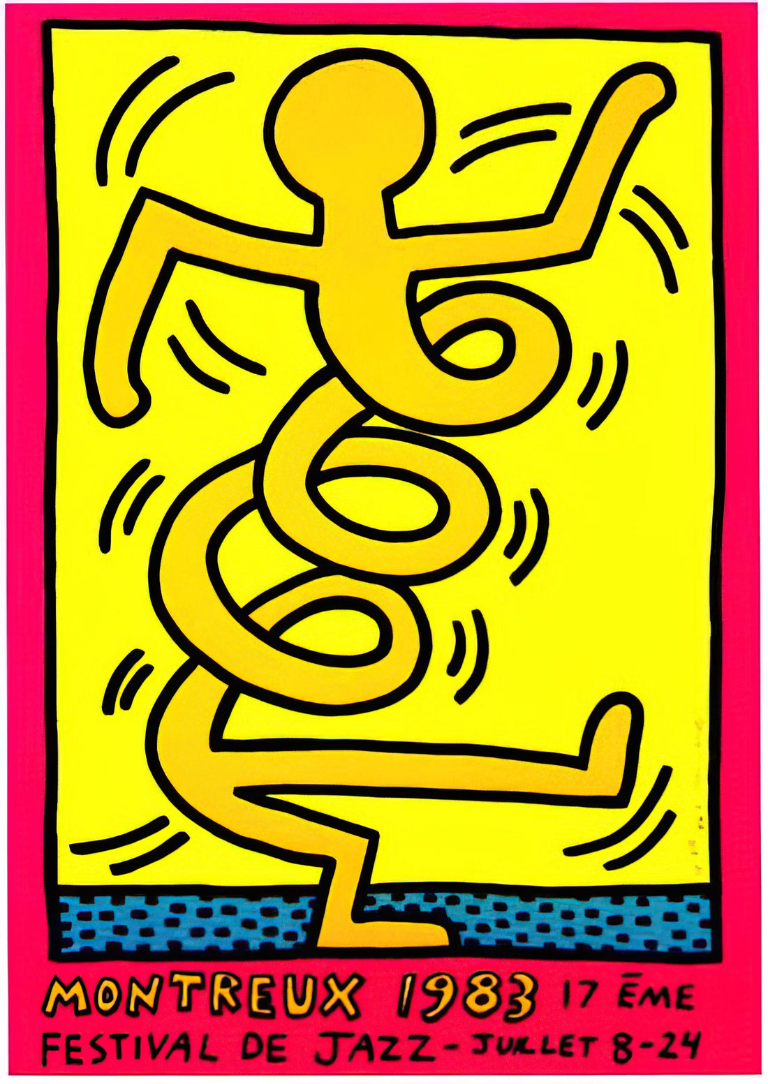 Keith Haring Posters for Sale: A Collector's Guide to Iconic Pop Art Prints - MONTREUX 1983 by Keith Haring