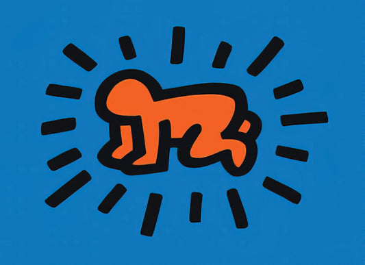 Keith Haring Wedding Invitations: A Guide to Iconic Art for Your Celebration - RADIANT BABY FROM ICONS SERIES 1990 by Keith Haring