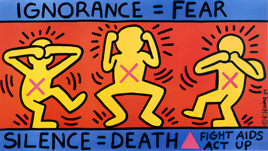 Keith Haring: The Radiant Pulse of Contemporary Art - IGNORANCE FEAR 1989 by Keith Haring